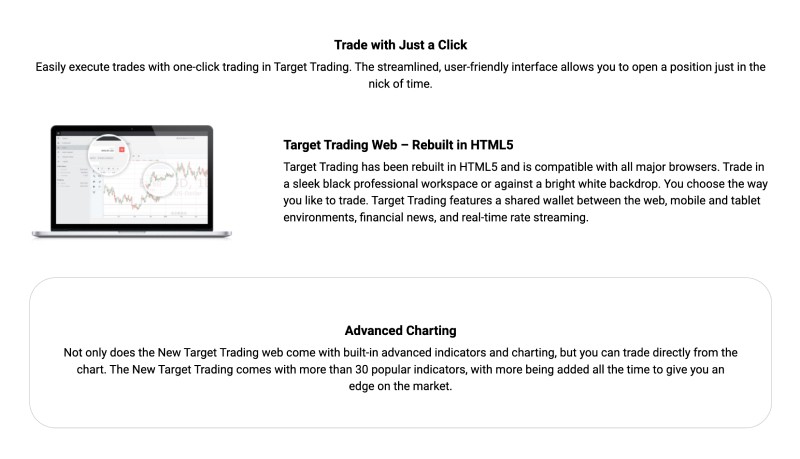 Target Trading Trading Platform Interface